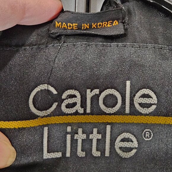 Carole Little Vintage Black Faux Fur Jacket Medium Evening Party Luxurious - Picture 7 of 11